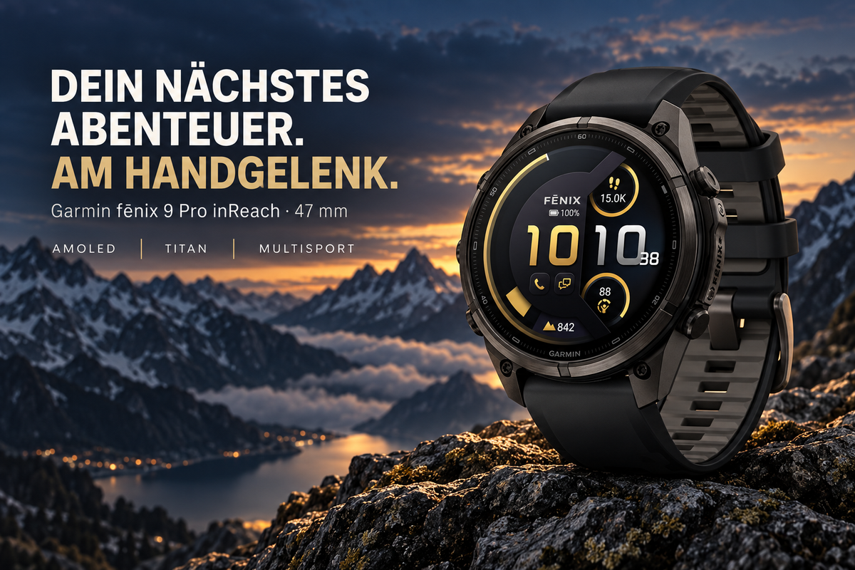 Garmin fēnix 9 Pro inReach – 47 mm | Carbon Gray DLC Titan