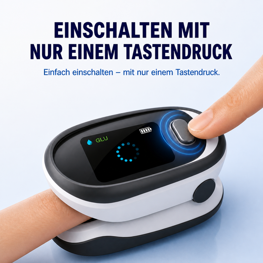 Blutzuckermessgerät – Blutzucker messen ohne Stechen mit Fingerclip| L-X1.36