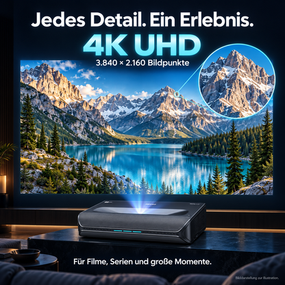 NexiGo Aurora Pro – 4K Ultra-Kurzdistanz-Laserprojektor