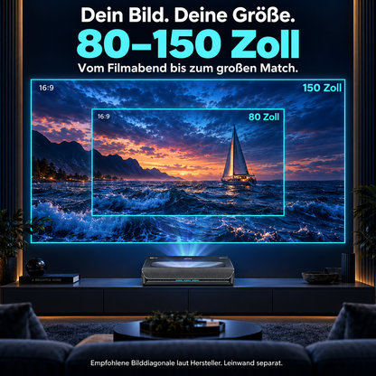 NexiGo Aurora Pro – 4K Ultra-Kurzdistanz-Laserprojektor