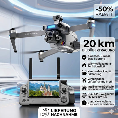 Drohne mit Kamera 4K GPS & Wärmebildkamera – Profi Wärmebild Drohne für Jagd, Sicherheit & Industrie