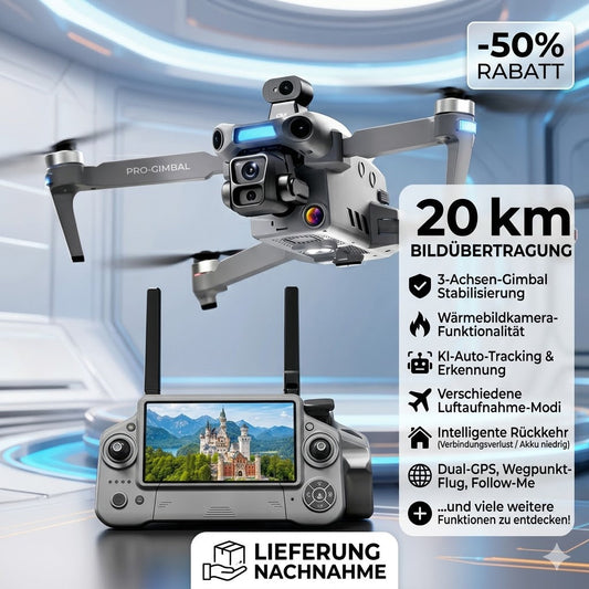 Drohne mit Kamera 4K GPS & Wärmebildkamera – Profi Wärmebild Drohne für Jagd, Sicherheit & Industrie