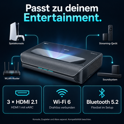 NexiGo Aurora Pro – 4K Ultra-Kurzdistanz-Laserprojektor
