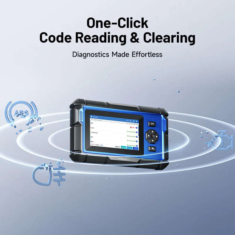 ArtiDiag600 S demonstrating code reading and clearing
