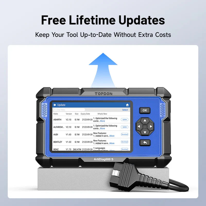 Free lifetime updates for ArtiDiag600 S