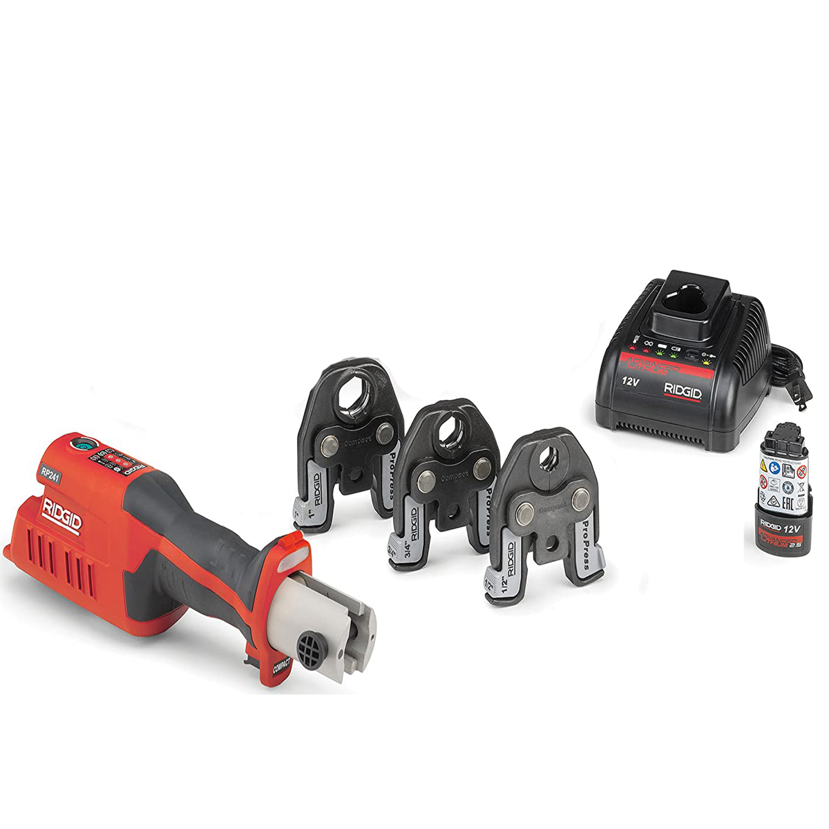 Pressmaschine Presszange für Kupferrohr ukiwm RP 241 Akku Presswerkzeug – ProPress 1/2–1 Zoll, 12V, Modell 57373