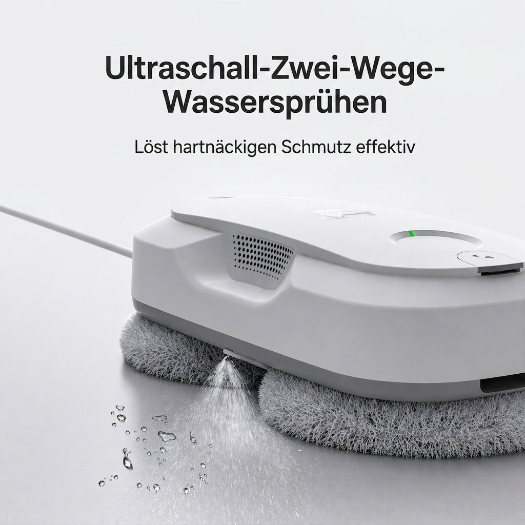 Fensterputzroboter Fensterreiniger Roboter 3800Pa – Automatisches Sprühen für Fenster, Glas, Spiegel & Fliesen