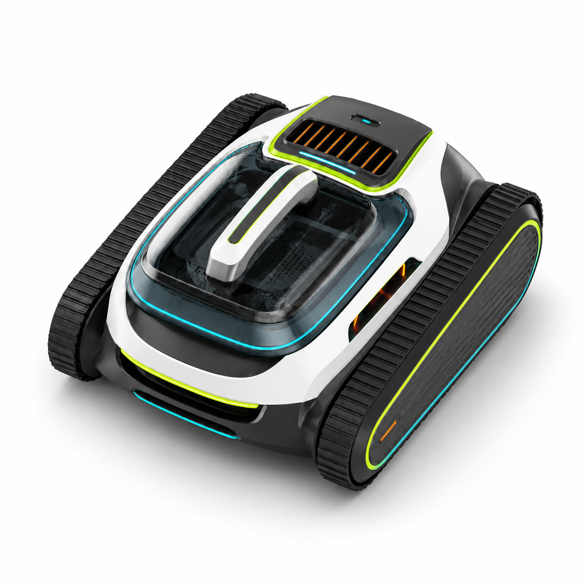Poolroboter Akku Poolsauger für Wände und Boden, Kabellos 210 Min, 150 m², 6000 mAh, Wasserlinie