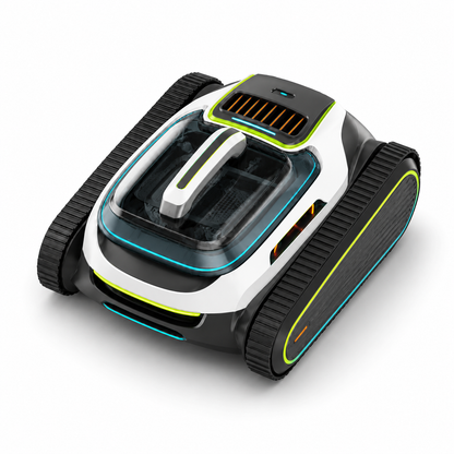 Poolroboter Akku Poolsauger für Wände und Boden, Kabellos 210 Min, 150 m², 6000 mAh, Wasserlinie