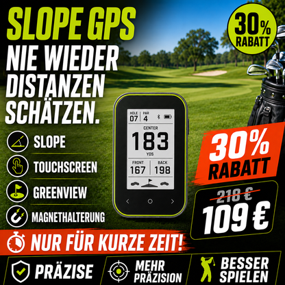 GPS Golf-Entfernungsmesser mit Slope und Clip-Halterung