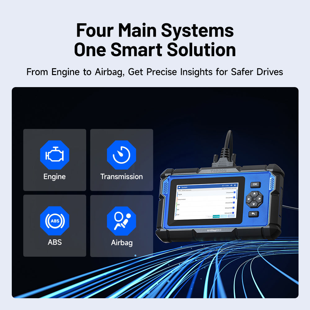 Four main systems supported by ArtiDiag600 S