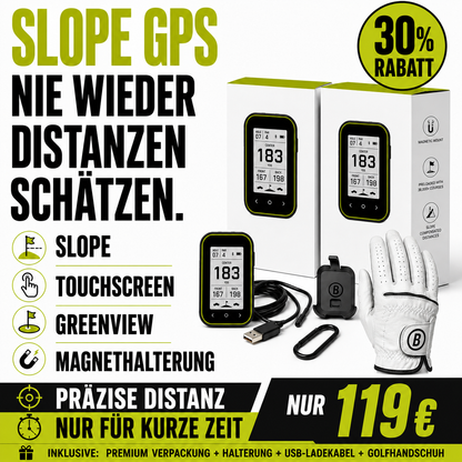 GPS Golf-Entfernungsmesser mit Slope und Clip-Halterung