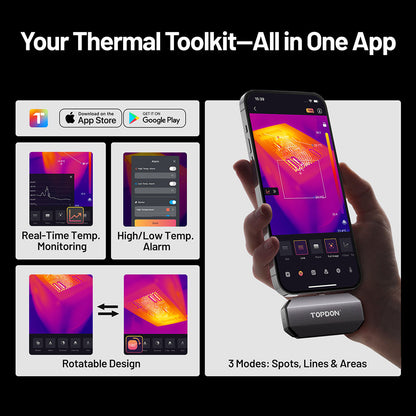 Features of TOPDON TC002C Duo thermal camera app