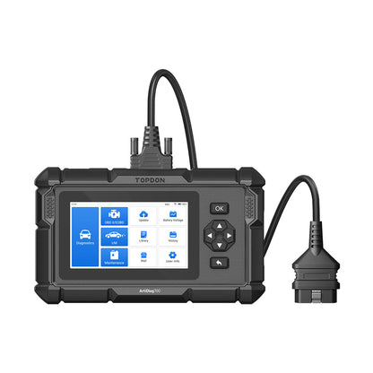 TOPDON ArtiDiag700 diagnostic tool with LCD display and connectors