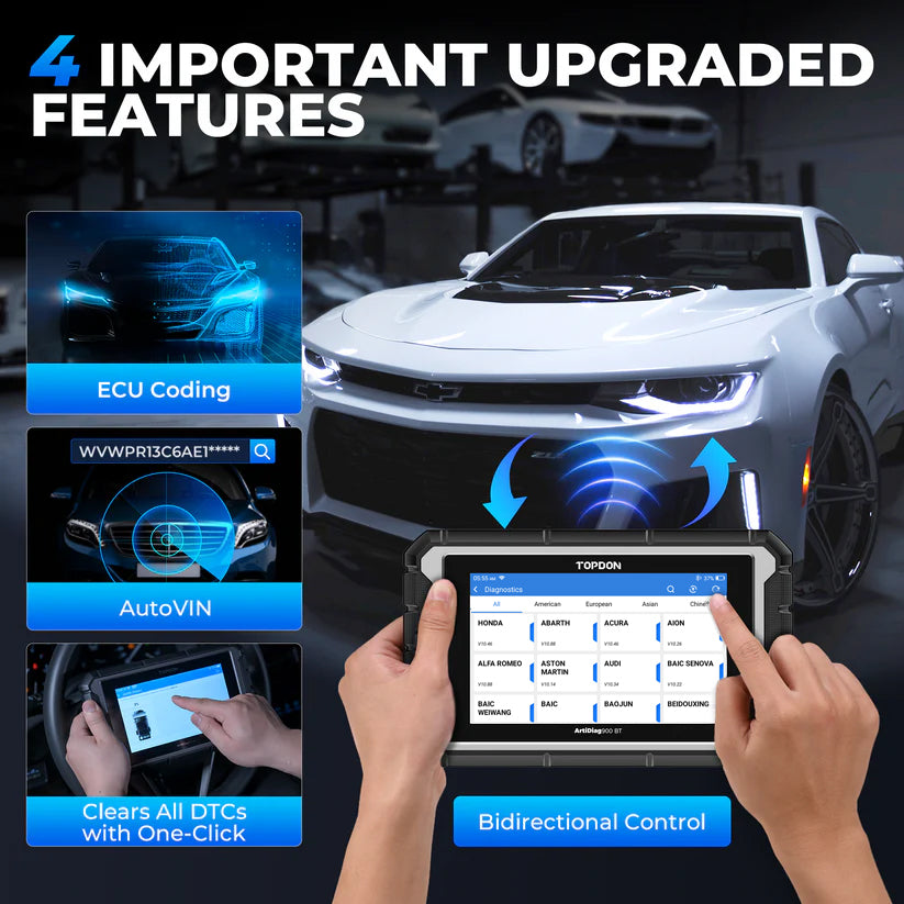 ArtiDiag900 BT highlighting important upgraded features