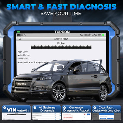ArtiDiag Pro performing vehicle diagnostics