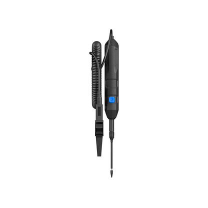 Side view of automotive circuit tester with coiled cable