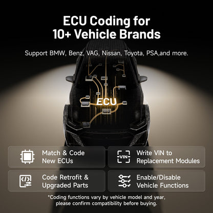 ECU coding capabilities for TOPDON ONE diagnostic tool