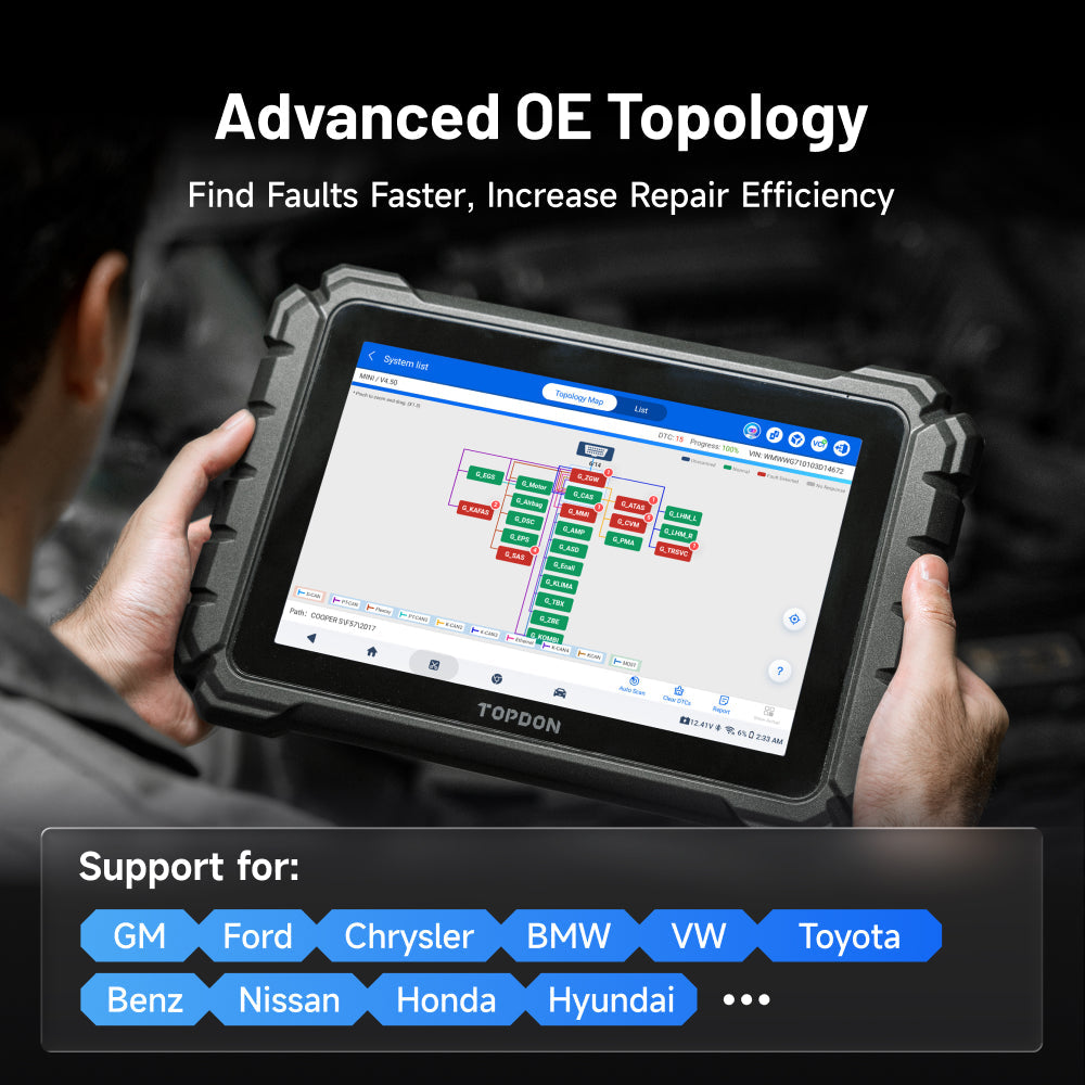 TOPDON ONE Plus advanced OE topology diagnostics