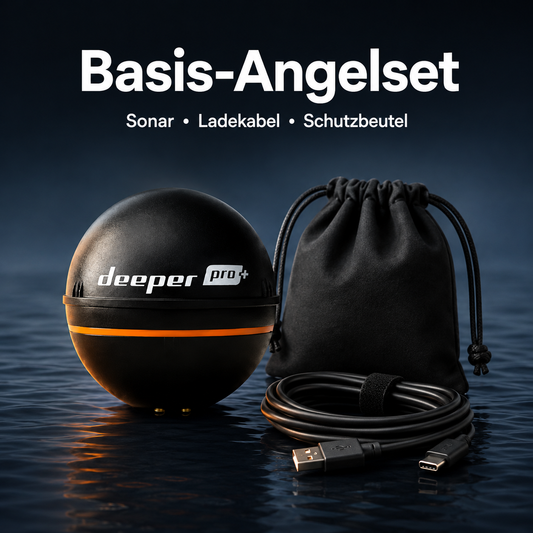 Fischfinder Echolot Deeper Smart Sonar PRO+ GPS – Kabelloser Angel Fischfinder mit WLAN, 100 m Reichweite, 80 m Tiefe
