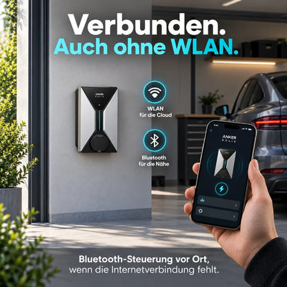 Anker SOLIX V1 Wallbox – 7,4 kW, Typ-2-Steckdose