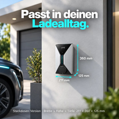 Anker SOLIX V1 Wallbox – 7,4 kW, Typ-2-Steckdose