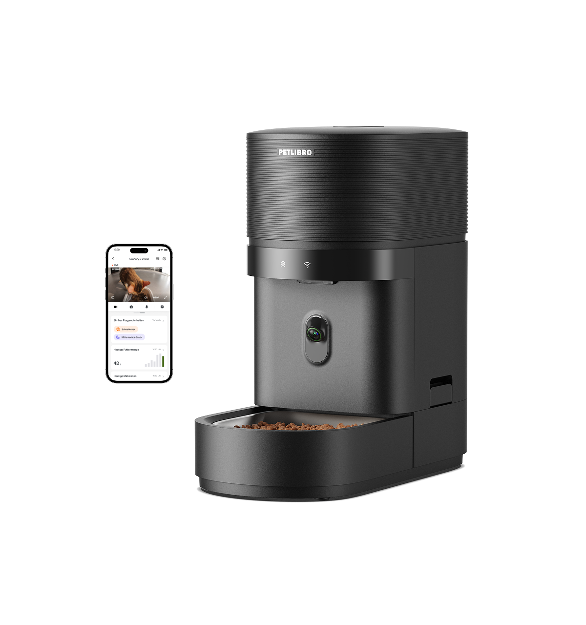 PETLIBRO Granary 2 Vision – Smarter Futterautomat mit Kamera & Waage, 5 l