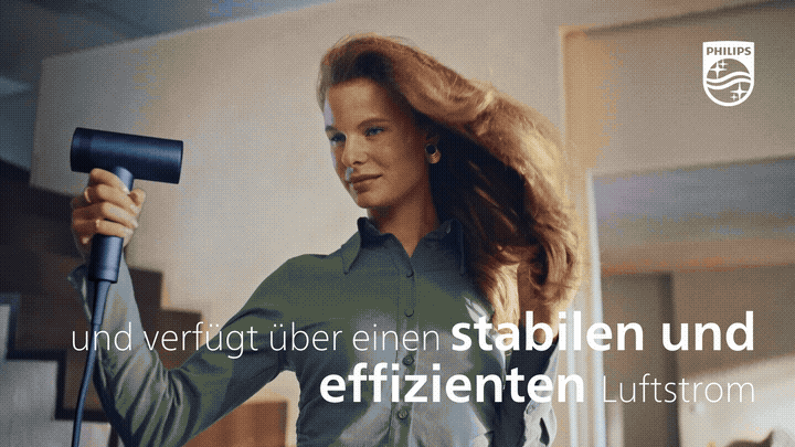 Philips 8000 Series BHD839/10 – Haartrockner mit ThermoShield Advanced, Meeresblau