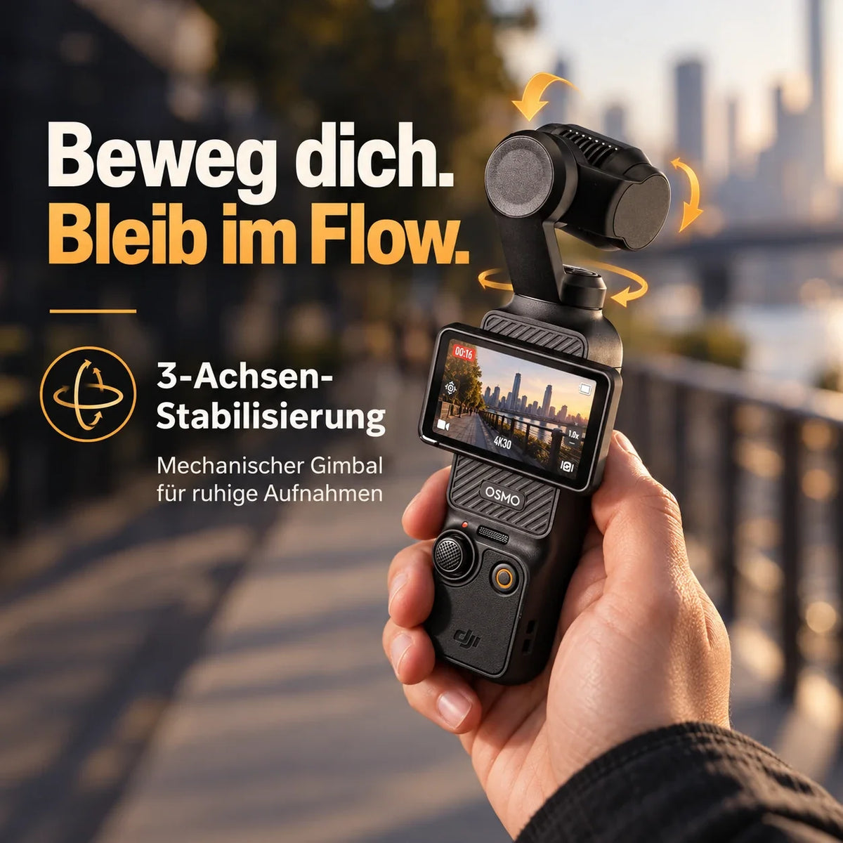 DJI Osmo Pocket 3 – 1-Zoll-Gimbal-Kamera | Standard & Creator Combo