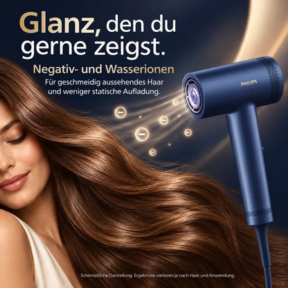 Philips 8000 Series BHD839/10 – Haartrockner mit ThermoShield Advanced, Meeresblau