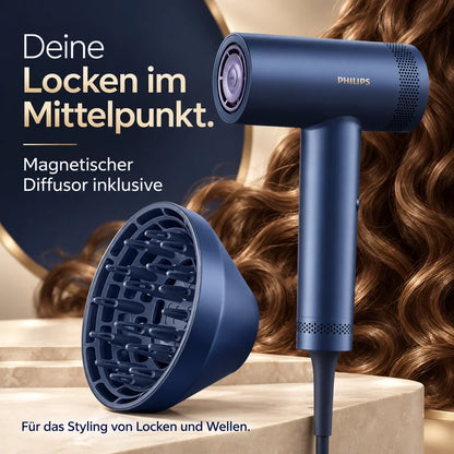 Philips 8000 Series BHD839/10 – Haartrockner mit ThermoShield Advanced, Meeresblau