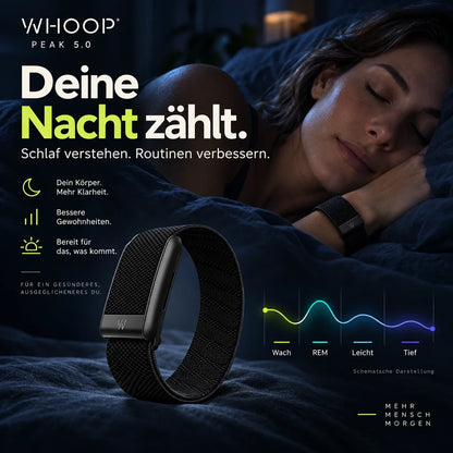 WHOOP Peak 5.0 – Fitness- & Gesundheitstracker inkl. 12 Monate Peak