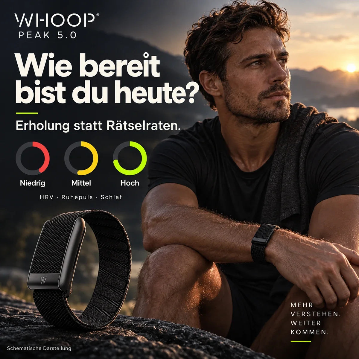 WHOOP Peak 5.0 – Fitness- & Gesundheitstracker inkl. 12 Monate Peak