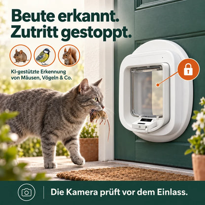 ZeroMOUSE™ 2.0 + PetSafe – Mikrochip-Katzenklappe mit KI-Beuteerkennung