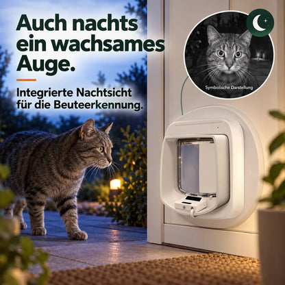 ZeroMOUSE™ 2.0 + PetSafe – Mikrochip-Katzenklappe mit KI-Beuteerkennung